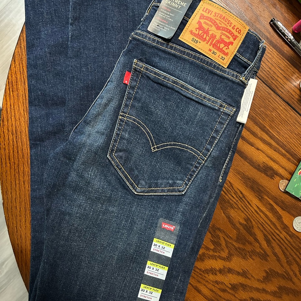 Levi's Men's Dark Indigo Straight Jeans